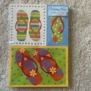 Beach Themed Sandals Writing Pad